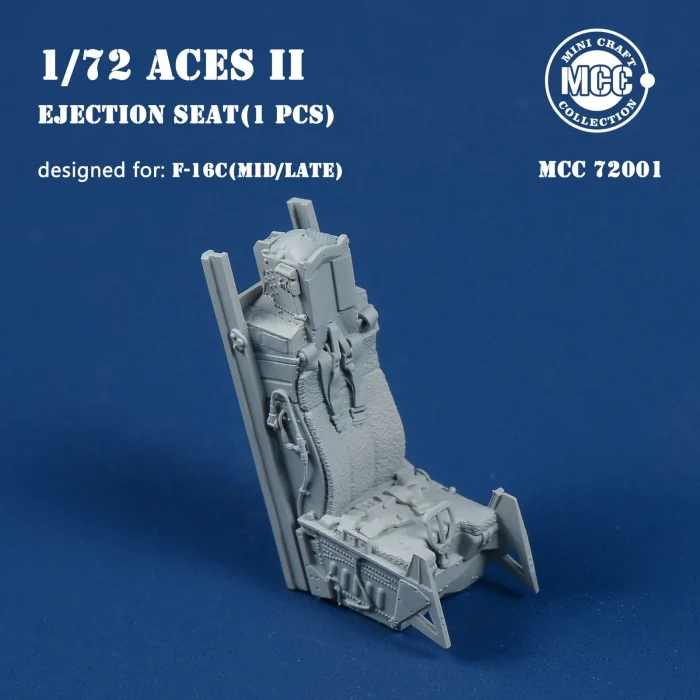 MCC72001 1:72 Mini Craft Collection Aces II Ejection Seat with Wool Pad (for F-16C Mid/Late)