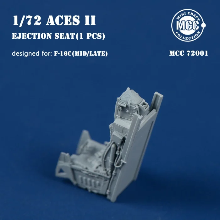 MCC72001 1:72 Mini Craft Collection Aces II Ejection Seat with Wool Pad (for F-16C Mid/Late)