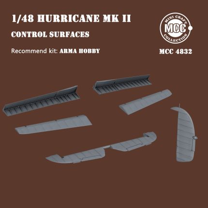 MCC4832 1:48 Hurricane Mk.II control surfaces for Arma Hobby